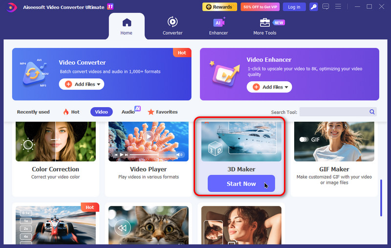 Abrir Aiseesoft 3D Maker