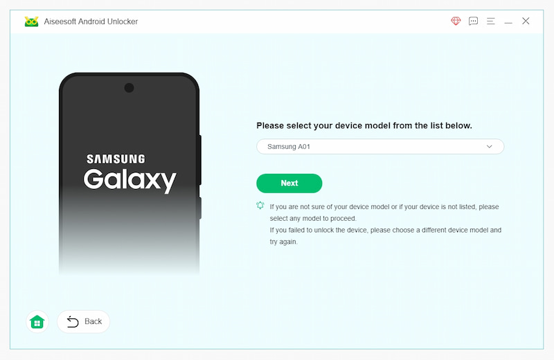 Lista de modelos de dispositivos