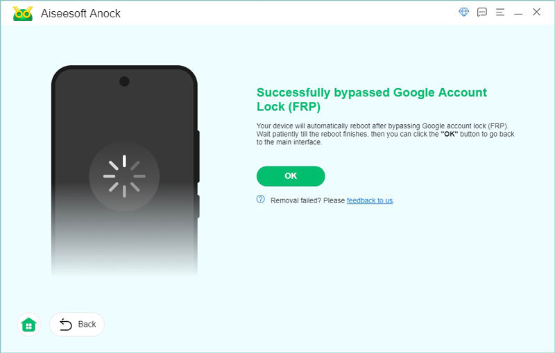 Exitosa eliminación del bloqueo de cuenta de Google