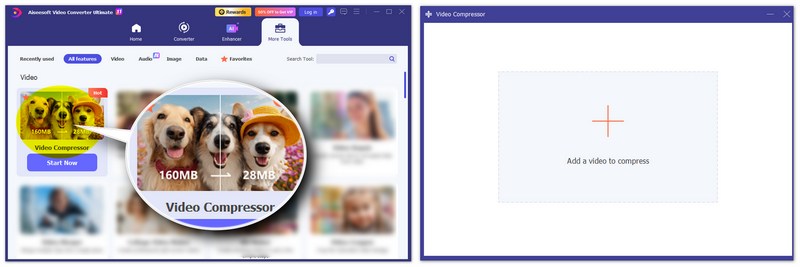 Agregar video en la herramienta Compresor de video