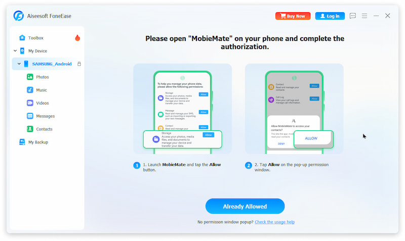 Firmware de autorización de Android