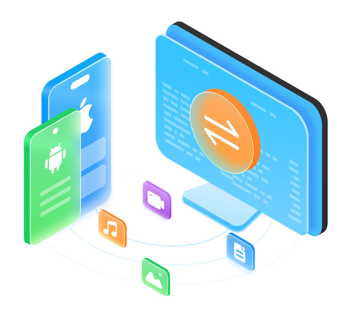 Entrega entre teléfono y computadora