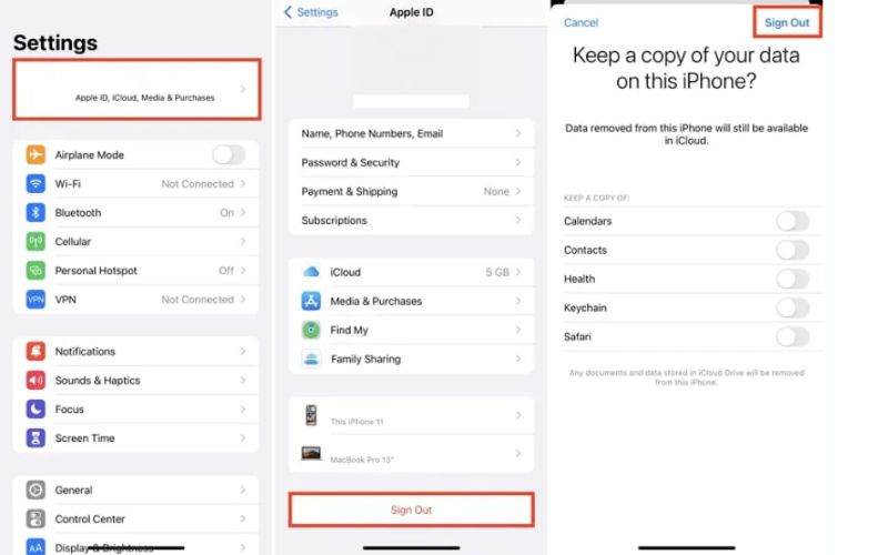 Cuenta de cierre de sesión