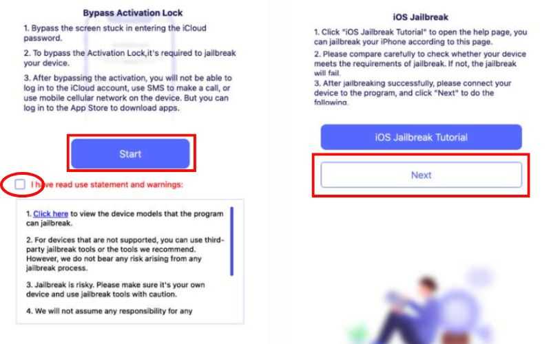 Haga clic en Inicio y Siguiente