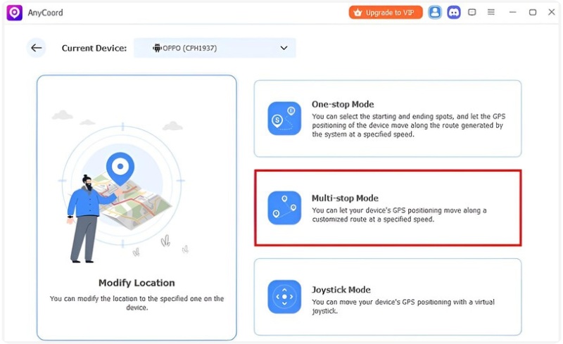 Choose Multi Spot Mode