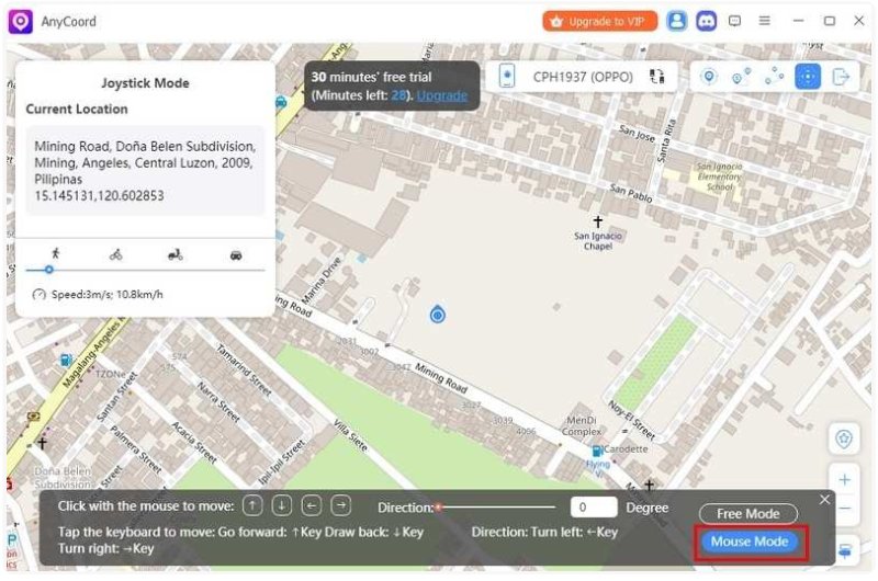 Modo clic del ratón