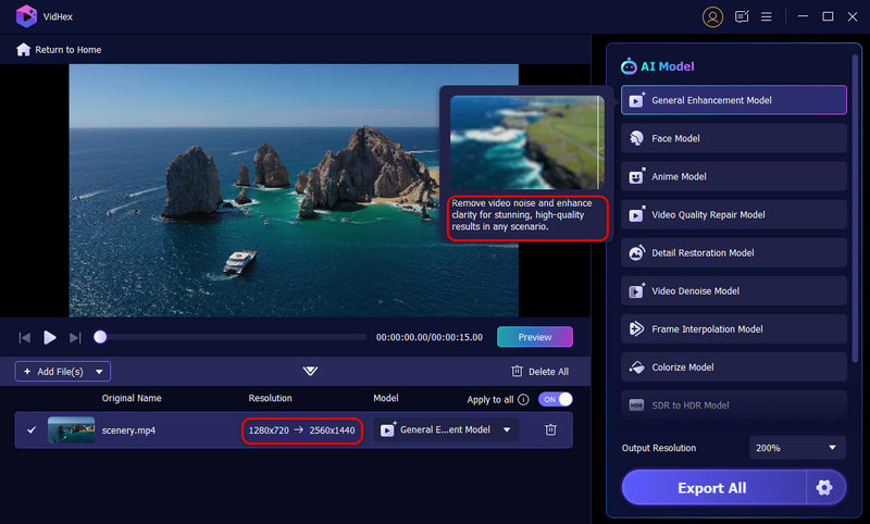 Vidhex Model Selecting