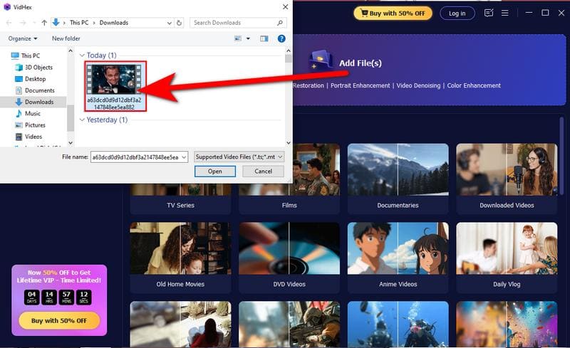 Agregar el archivo GIF
