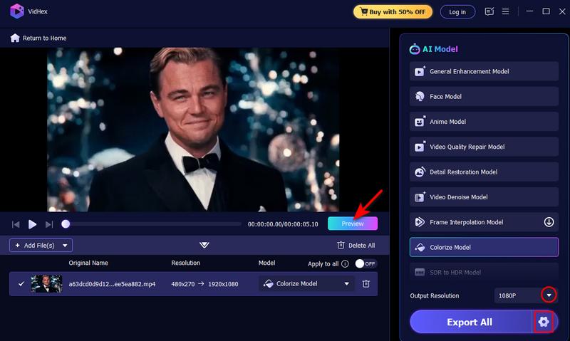 Elija formato y resolución