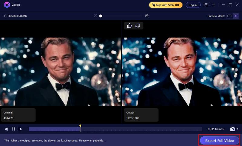 Exportar vídeo completo