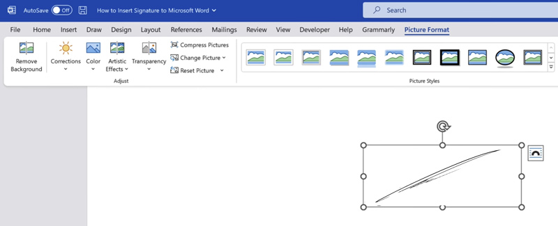 Insertar una firma digital en Word