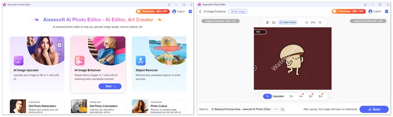 Enhance Gif in Aiseesoft AI Photo Editor