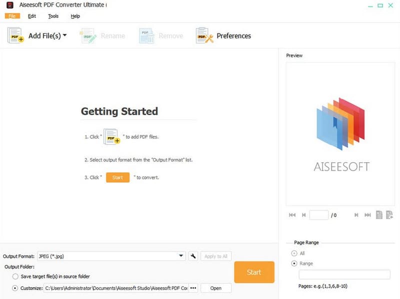 Convertidor de PDF de Aiseesoft