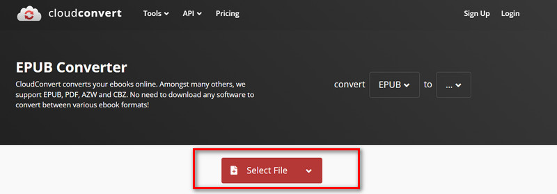 Cloudconvert Agregar Epub