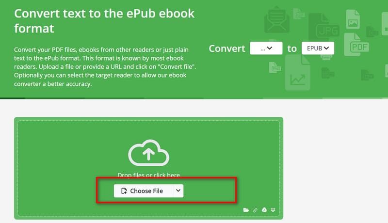 Convertir y subir archivos Epub en línea