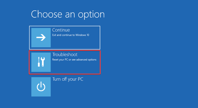 Solución de problemas del modo de recuperación de Windows