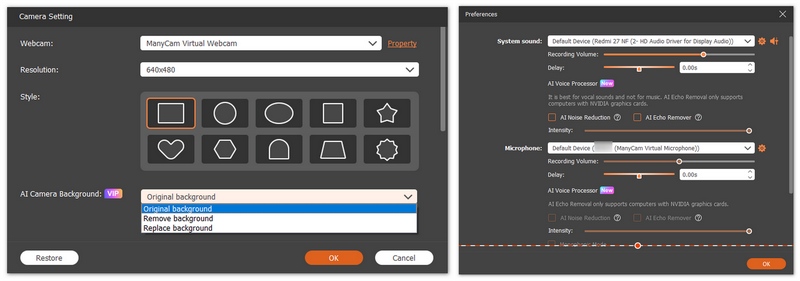 Mejora del sonido y el fondo mediante IA al crear vídeos tutoriales