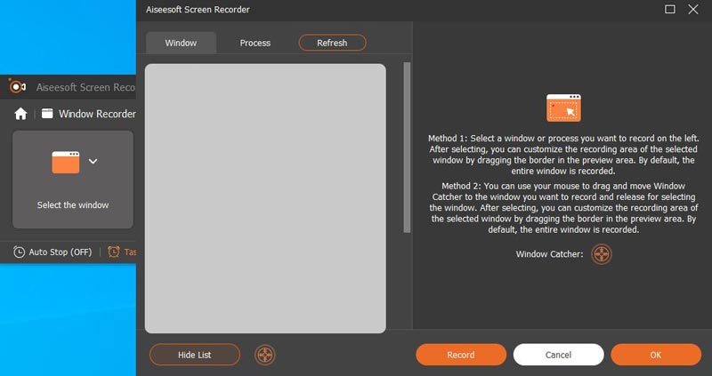 Seleccionar la ventana