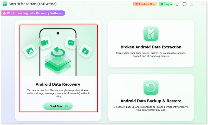 Elija la recuperación de datos de Android