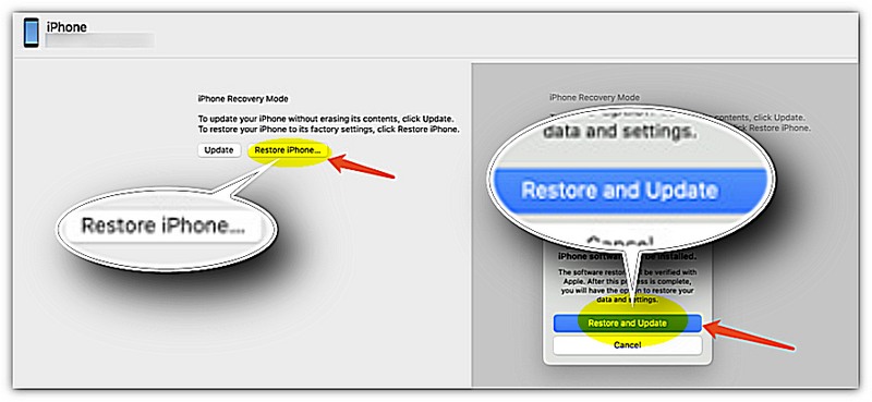 Actualizar y restaurar para omitir el ID de Apple
