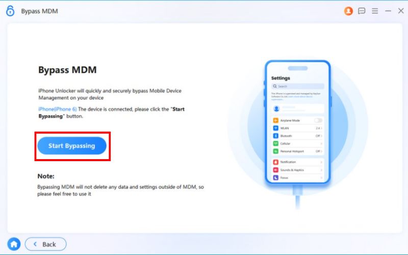Haga clic en Iniciar omisión