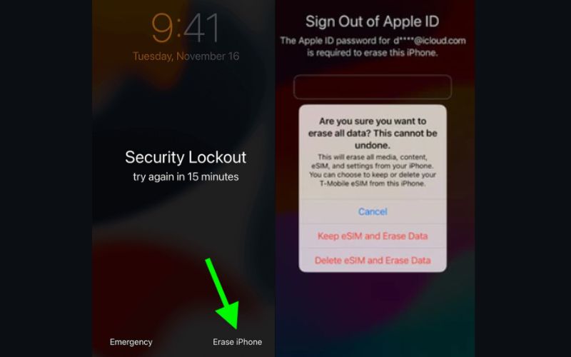 Borrar la pantalla de bloqueo del iPhone