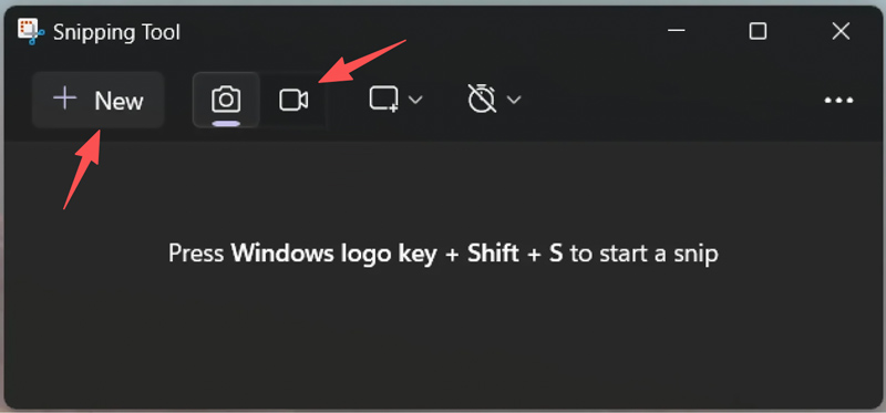Grabar la pantalla de una computadora portátil con la herramienta Recortes