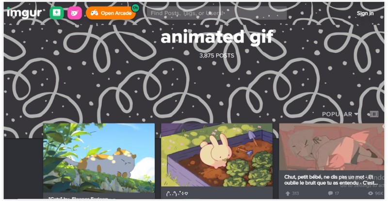 GIF animado de Imgur