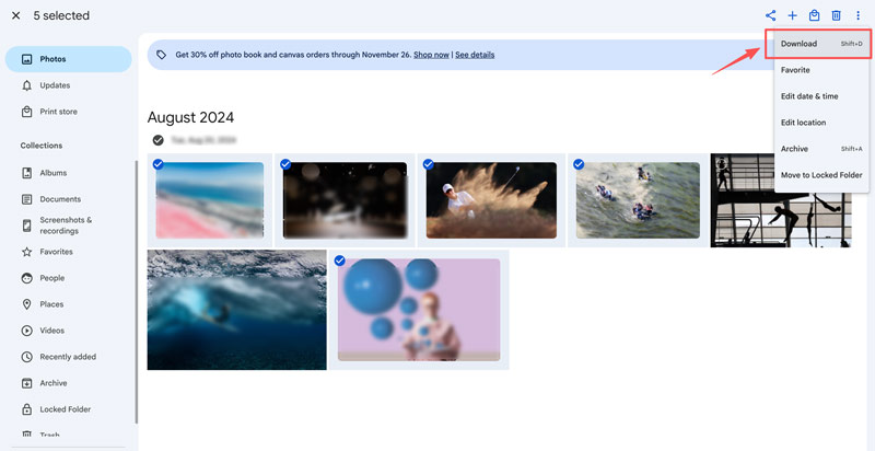 Access Google Photos on MAC Download