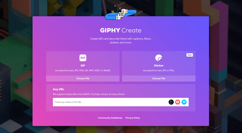 Creador de GIFs de Giphy