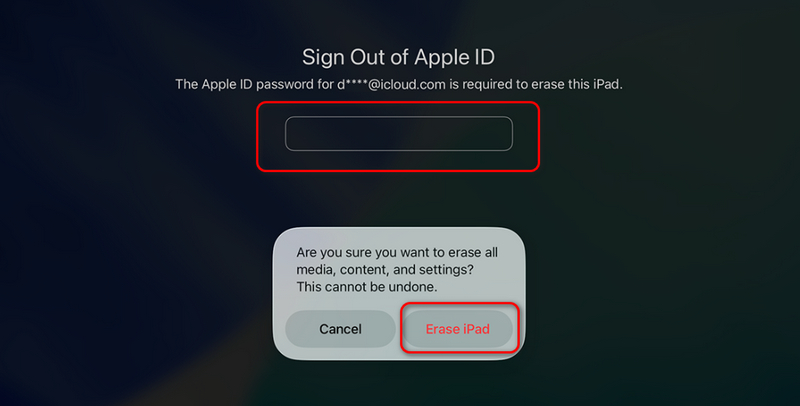 Cierra sesión en tu ID de Apple y reinicia tu iPad.