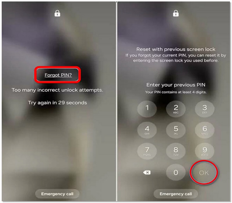 Pulsa ¿Olvidaste tu PIN?