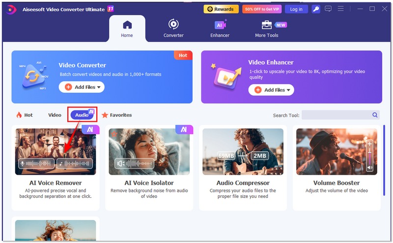 Eliminador de voz de IA