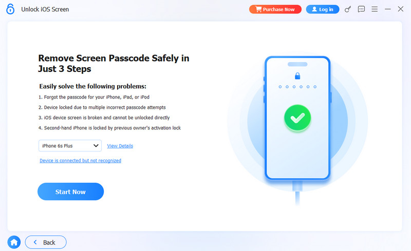 Conecte el dispositivo para desbloquear