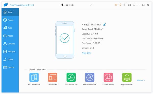 Conecte el iPod a la computadora