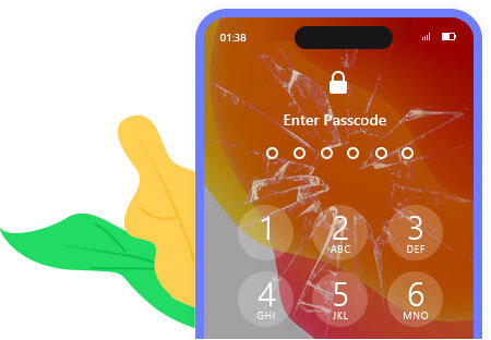 pantalla del iphone rota