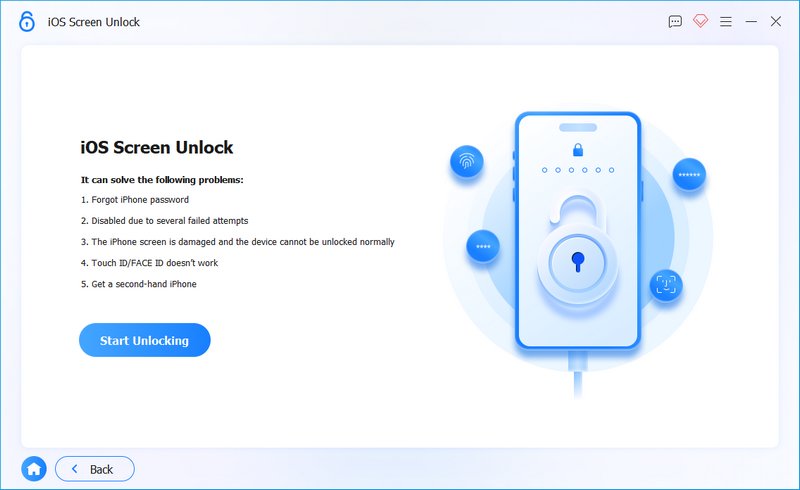 Empezar a borrar el código de acceso