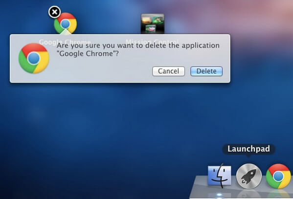 Desinstalar la aplicación en Mac a través de LaunchPad