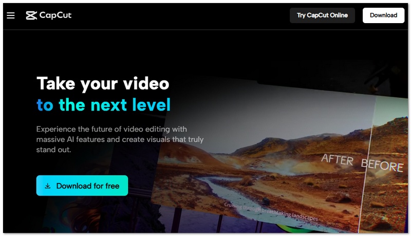 Aplicación de edición de vídeo Capcut
