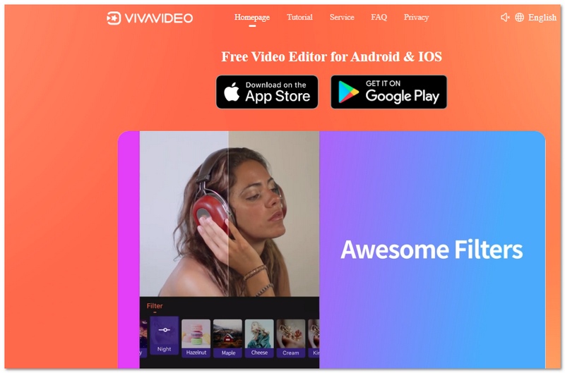 Aplicación de edición de vídeo Vivavideo