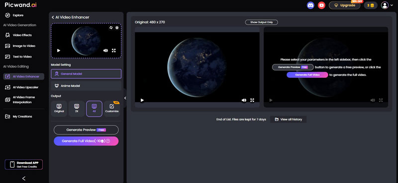 Mejorador en línea de Picwand