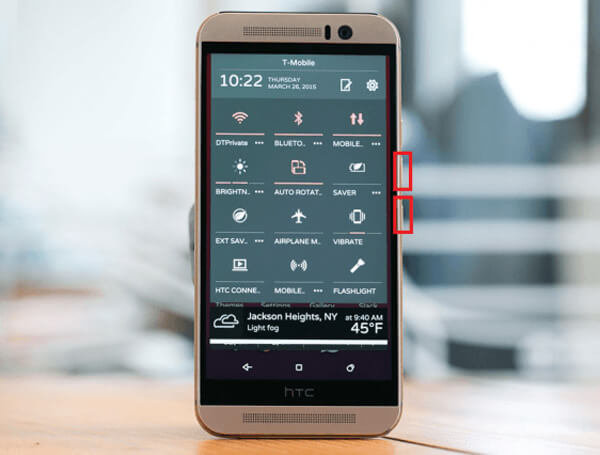 Cómo tomar una captura de pantalla en HTC