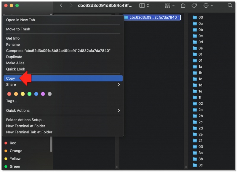 Copy Backup Folder to External Drive