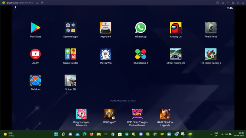 Use BlueStacks para ejecutar aplicaciones de Android en la PC