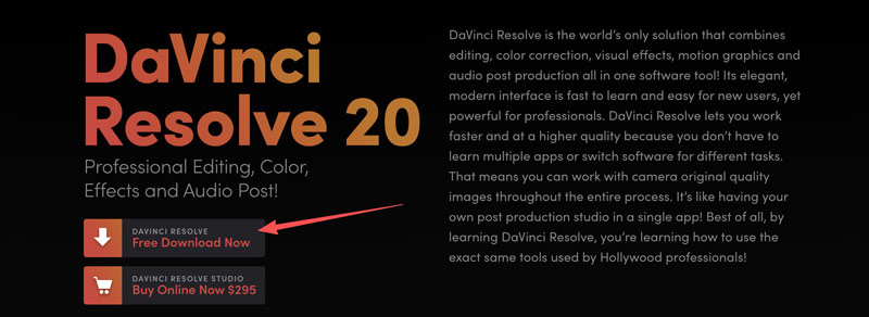 Descarga gratuita de DaVinci Resolve Ai Video Enhancer