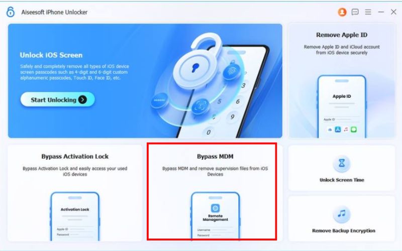 Iniciar y seleccionar Omitir MDM