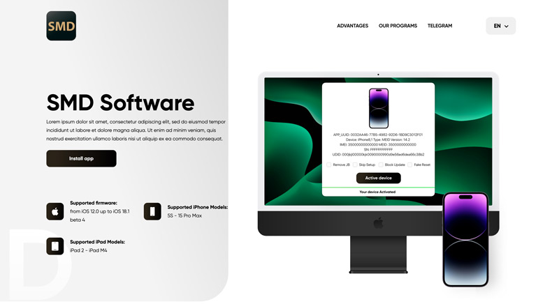 Sitio web del software Smd Activator Pro