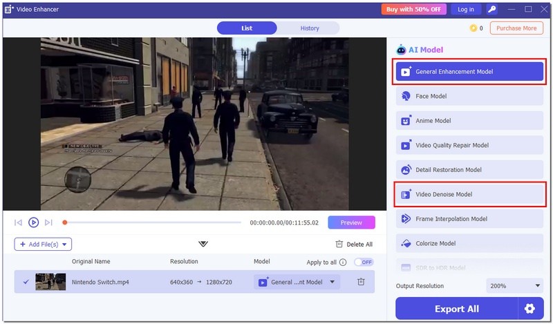 Elija un modelo mejorado