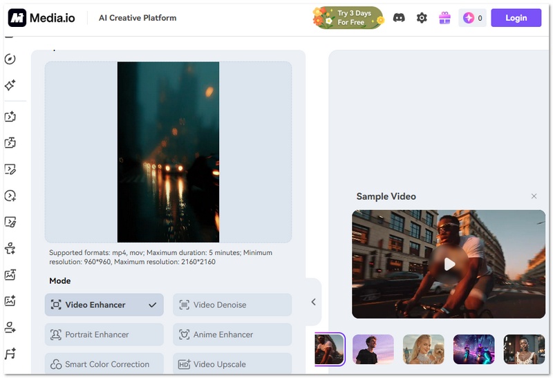 Video Smoother Mediaio Online