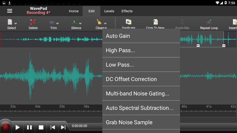 Eliminador de voces Wavepad